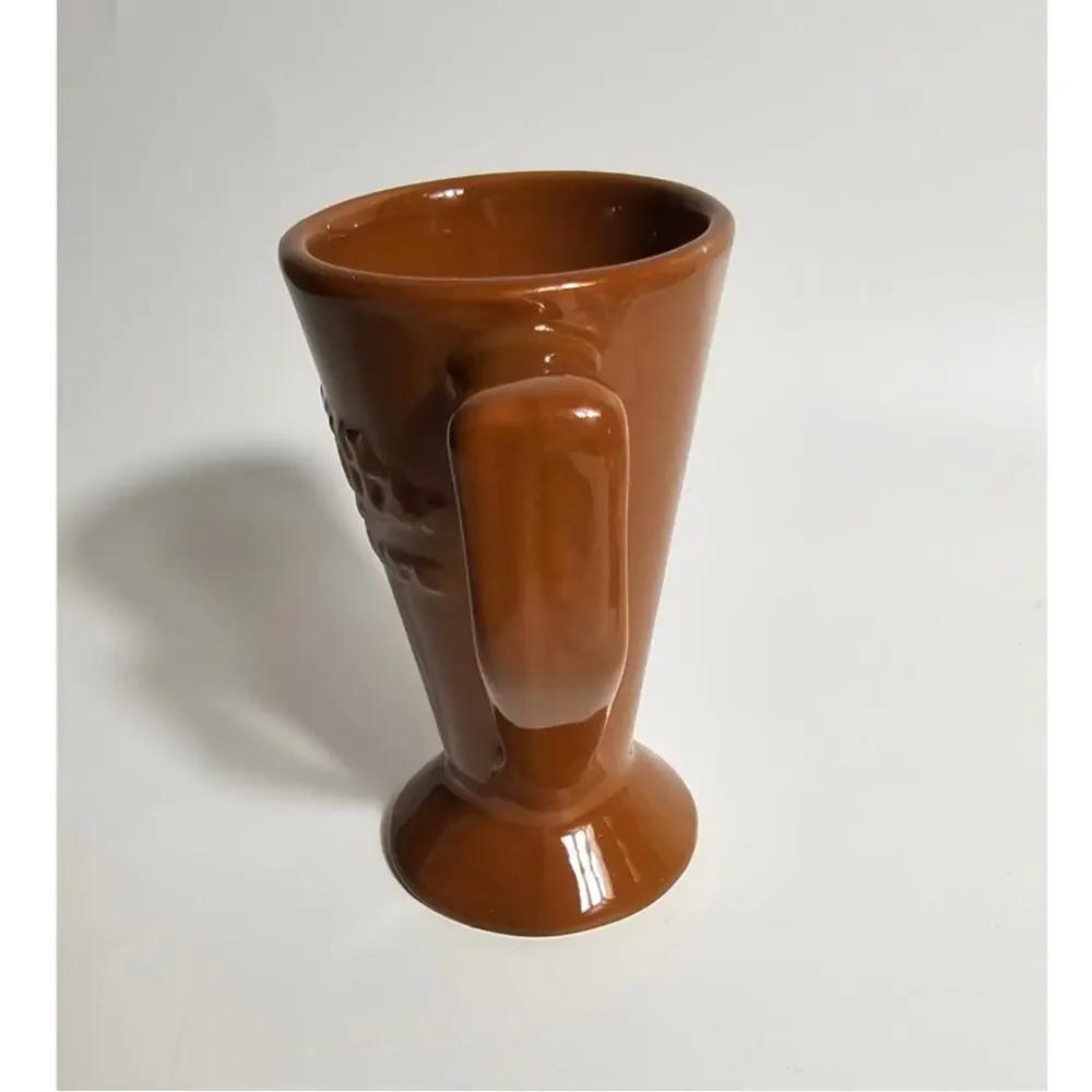 Nesbitt's Hot Chocolate mug in a glossy, rich chocolate-brown glaze 40s Vintage